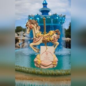 Heritage House County Fair collection carousel horse with music